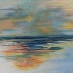 Crépuscule mer calme