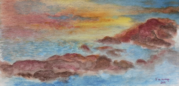 Granite rose imaginaire crépuscule