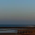 The cliffs in the Evening