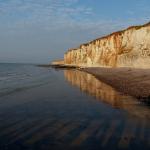 Sunset shadows and reflections